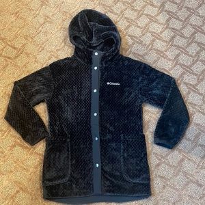 Columbia girls velvety fleece jacket.  Size L.